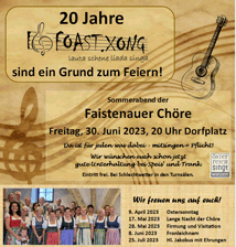 Faistenauer Chre Konzert 20 Jahre FoastXong
