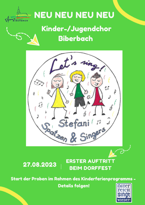 FlyerKinderchor Biberbach