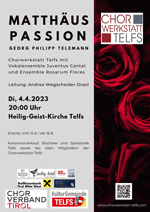 Matthaus Passion 2023 Plakat