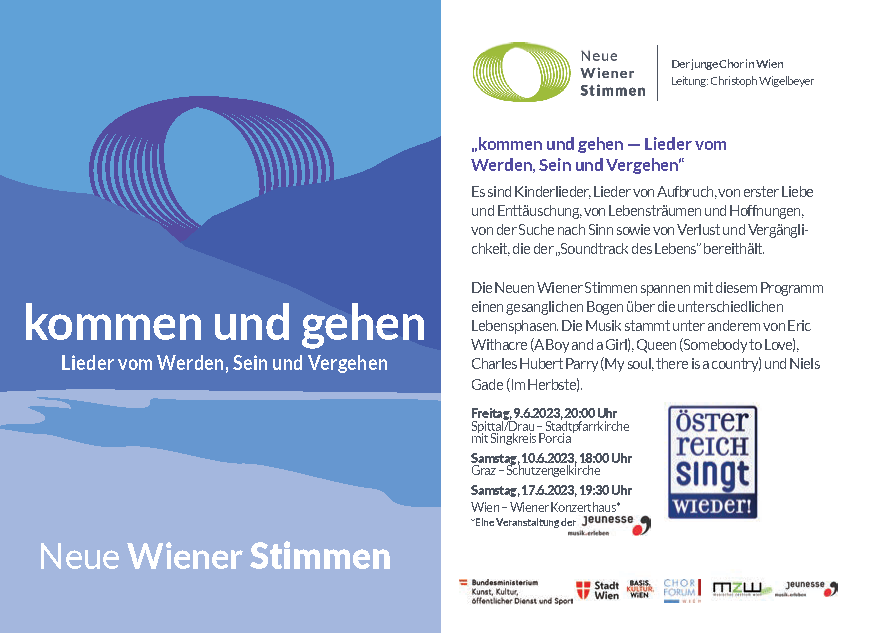 Neue Wiener Stimmen Flyer KommenundGehen1