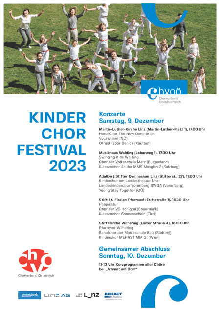 Plakat Kinderchor Festival sv