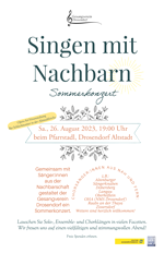 Drosendorf NEU Singen mit Nachbarn Plakat web